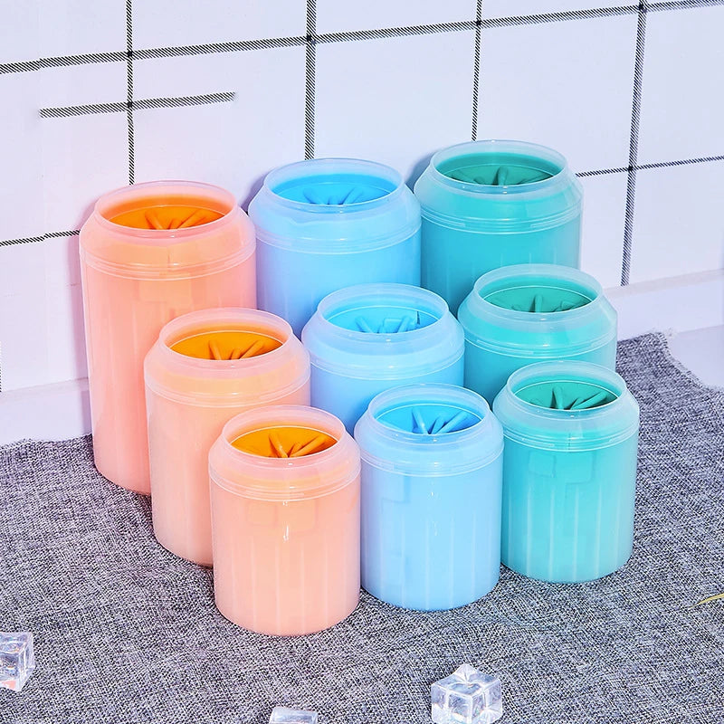 Dog Paw Cleaner Cup – Soft Silicone Portable Paw Washer for Dogs