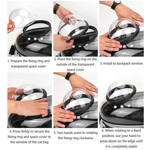 Breathable Space Capsule Pet Carrier Backpack for Cats