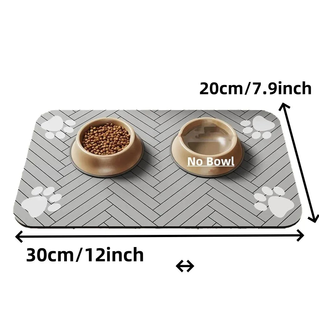 Absorbent Pet Feeding Mat for Dogs & Cats – Quick-Dry, Waterproof & Non-Slip